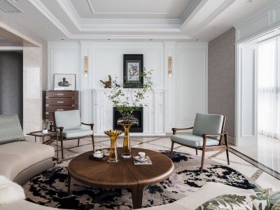 瑞鑫·壹号院-142㎡-美式风效果图