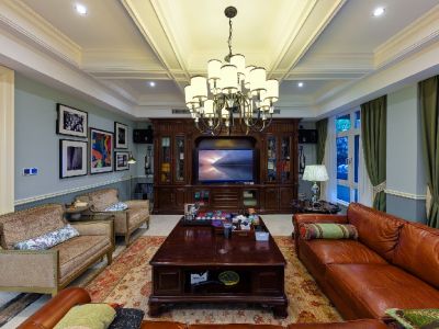 紫园云墅-168㎡-中式风效果图