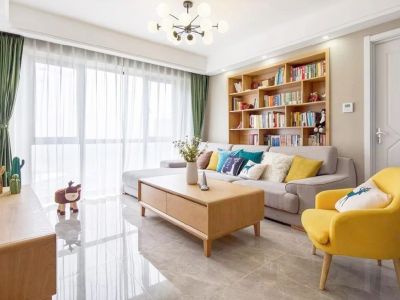 卓越蔚蓝郡-112㎡-北欧风效果图