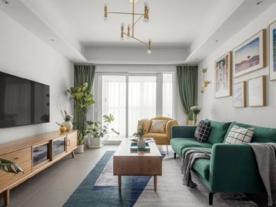 金域府邸-110㎡-北欧风效果图