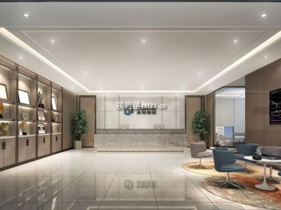 办公室-700㎡-现代风效果图