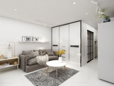 铁西上城实开公寓-60㎡-简约风效果图