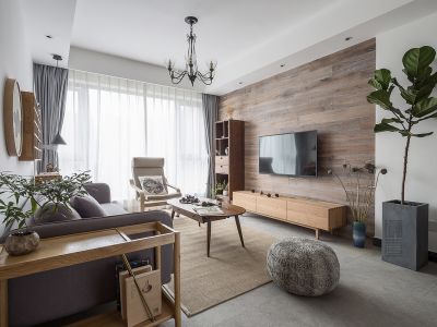 今日香沙御景园-91.1㎡-简约风效果图