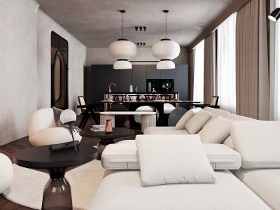 青云天下-171㎡-现代风效果图