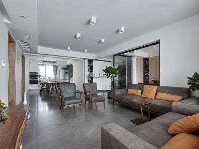 中铁骑士府邸-118㎡-现代风效果图