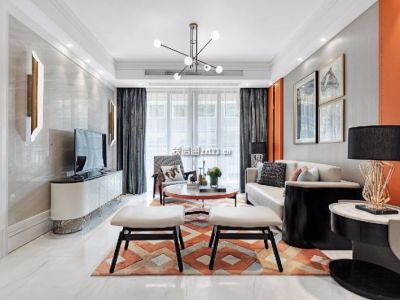 中铁瑞景颐城-125㎡-混搭风效果图