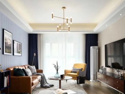 朗琴园-105㎡-轻奢风效果图