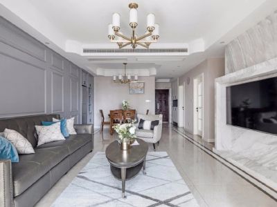 西城晶华-130㎡-美式风效果图