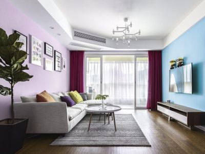 丰融园-100㎡-北欧风效果图