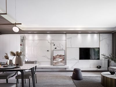 旭辉吴门里现代风格122平米装修案例