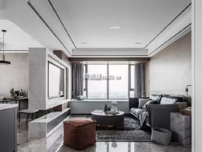 魏玛国际-120㎡-现代风效果图