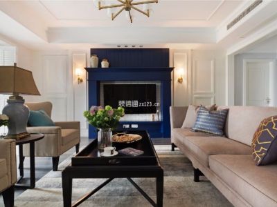 鸿阁新座-98㎡-现代风效果图