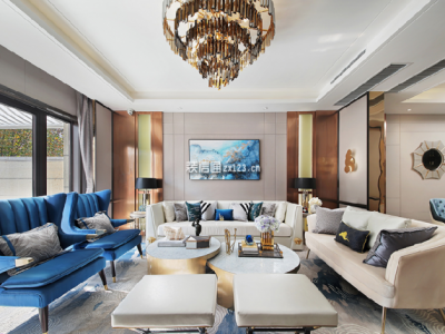 伊泰天骄-130㎡-混搭风效果图