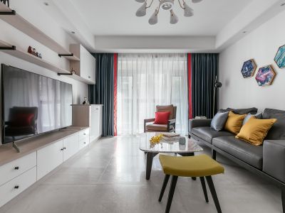 大华紫悦府-99㎡-北欧风效果图