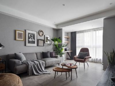 中洲锦城湖岸-135㎡-现代风效果图