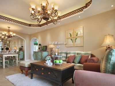 中洲中央城邦-125㎡-田园风效果图