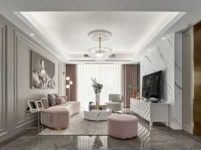 澳海澜庭-128㎡-法式风效果图