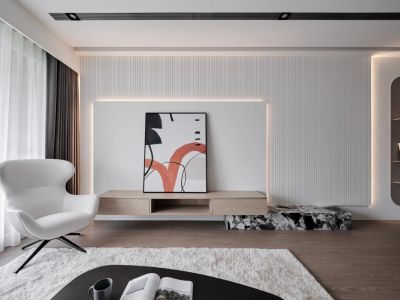 和泓融成府-128㎡-简约风效果图