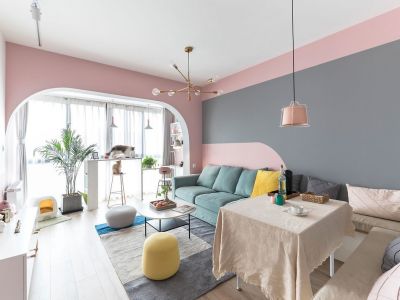 万科首府未来城-90㎡-北欧风效果图