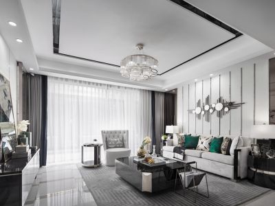 碧桂园·天璞现代风格103平米装修案例