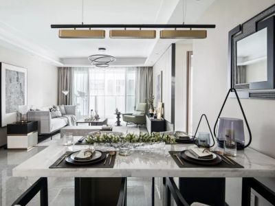 金地·阅峯现代风格121平米装修案例