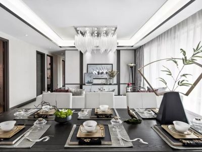 阳光城·文澜府现代风格125平米装修案例