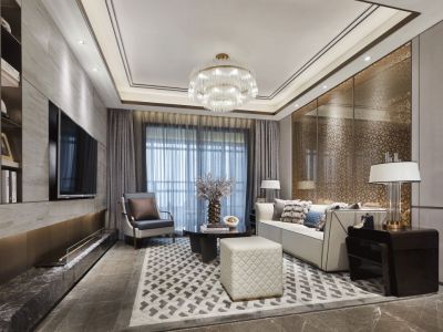 金科·旭辉悦章现代风格142平米装修案例