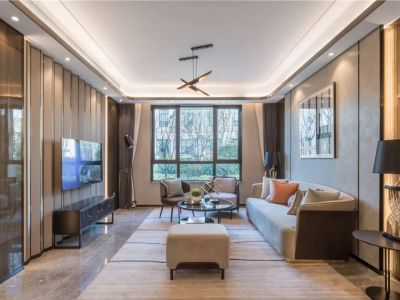 金地·阅峯现代风格135平米装修案例