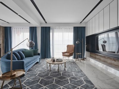 成山御苑·悦景阁北欧风格三居室98平米设计效果图案例