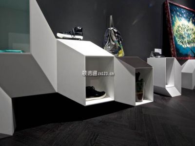 男装店-550㎡-现代风效果图