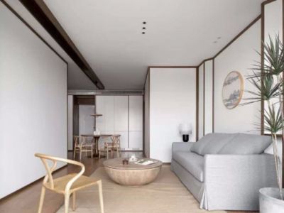 中金时代启城-109㎡-日式风效果图