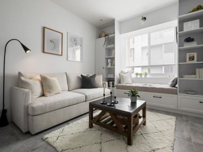 新桥小区123平米三居室现代装修案例