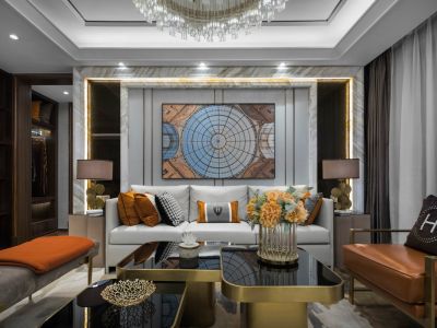 白鹭苑115平米三居室现代装修案例