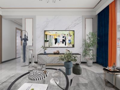 首开国风尚城-118㎡-现代风效果图