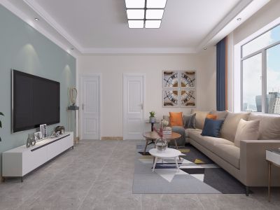 中海和平之门-113㎡-现代风效果图