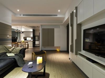 凯旋华府115平米三居室现代装修案例