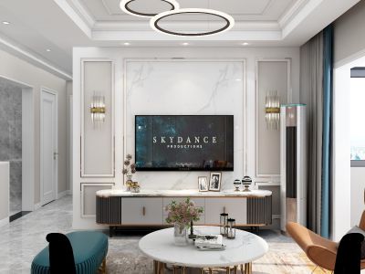 首创国际城-105㎡-现代风效果图