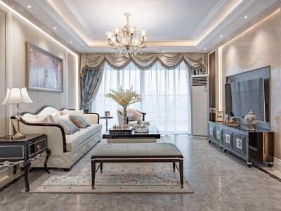 东祥小区-130㎡-美式风效果图