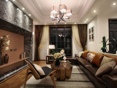 桃源居首府三期-266.6㎡-混搭风效果图