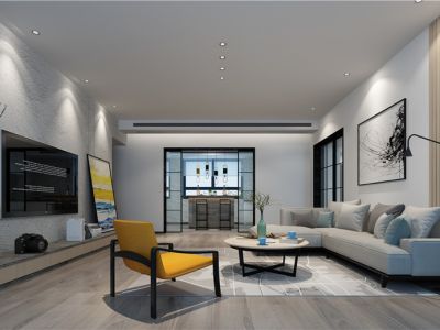 凯宇海德公园-156.22㎡-现代风效果图