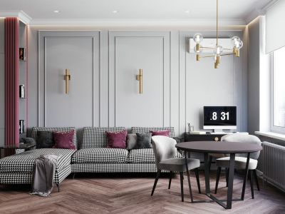 九龙仓兰廷-130㎡-现代风效果图