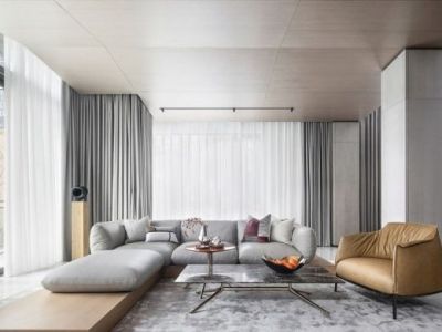 仁恒滨河湾-165㎡-现代风效果图