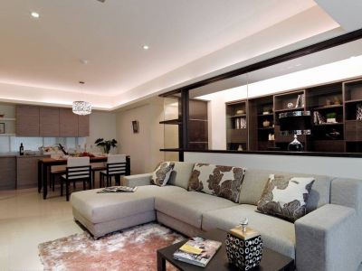 中国铁建香榭国际-119㎡-现代风效果图