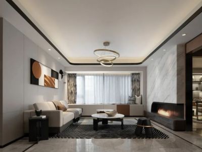 龙湖·紫宸-120㎡-现代风效果图