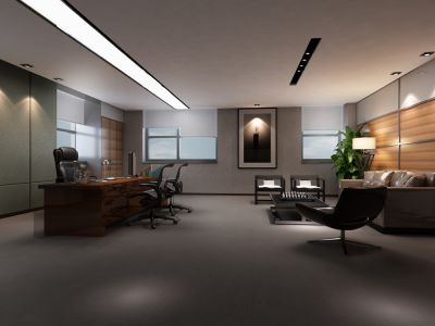 鸿亿·朝阳滨江中心-677.9㎡-简约风效果图