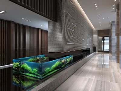 九颂中心-755.1㎡-简约风效果图