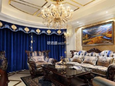 沙河锦庭-135㎡-欧式风效果图