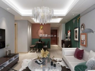 锦城华府-120㎡-现代风效果图