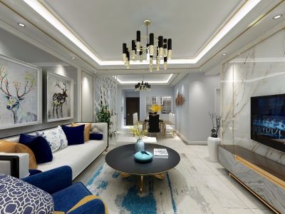 万科鹿特丹-118㎡-现代风效果图