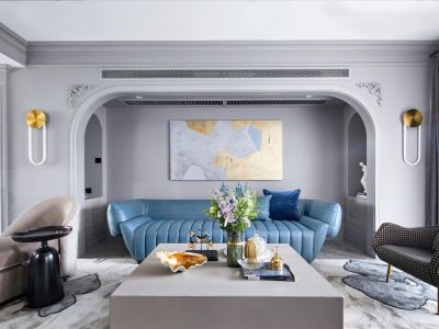 中铁子悦台简约风格122平装修案例